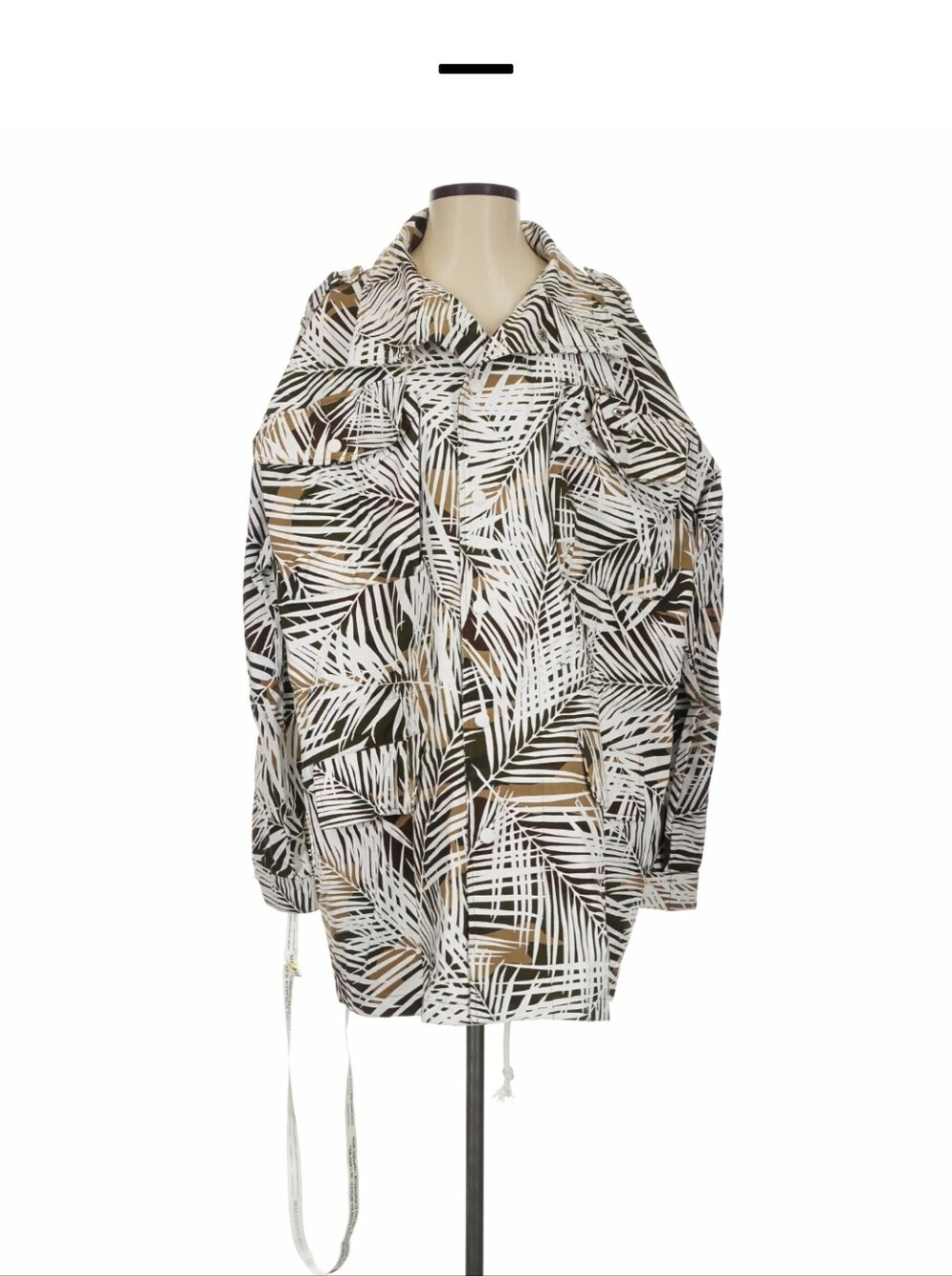 Mistress rocks LA Raincoat Rain Jacket Palm Leaf Safari Print